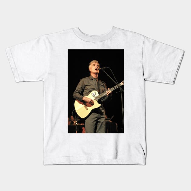 David Byrne Photograph Kids T-Shirt by Concert Photos